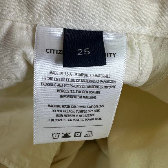 Citizens of Humanity Gaucho wide leg Jeans in Marzipan Size 25 - Picture 8 of 11